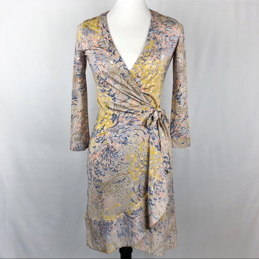 BCBGMaxAzria Multicolor Wrap Dress